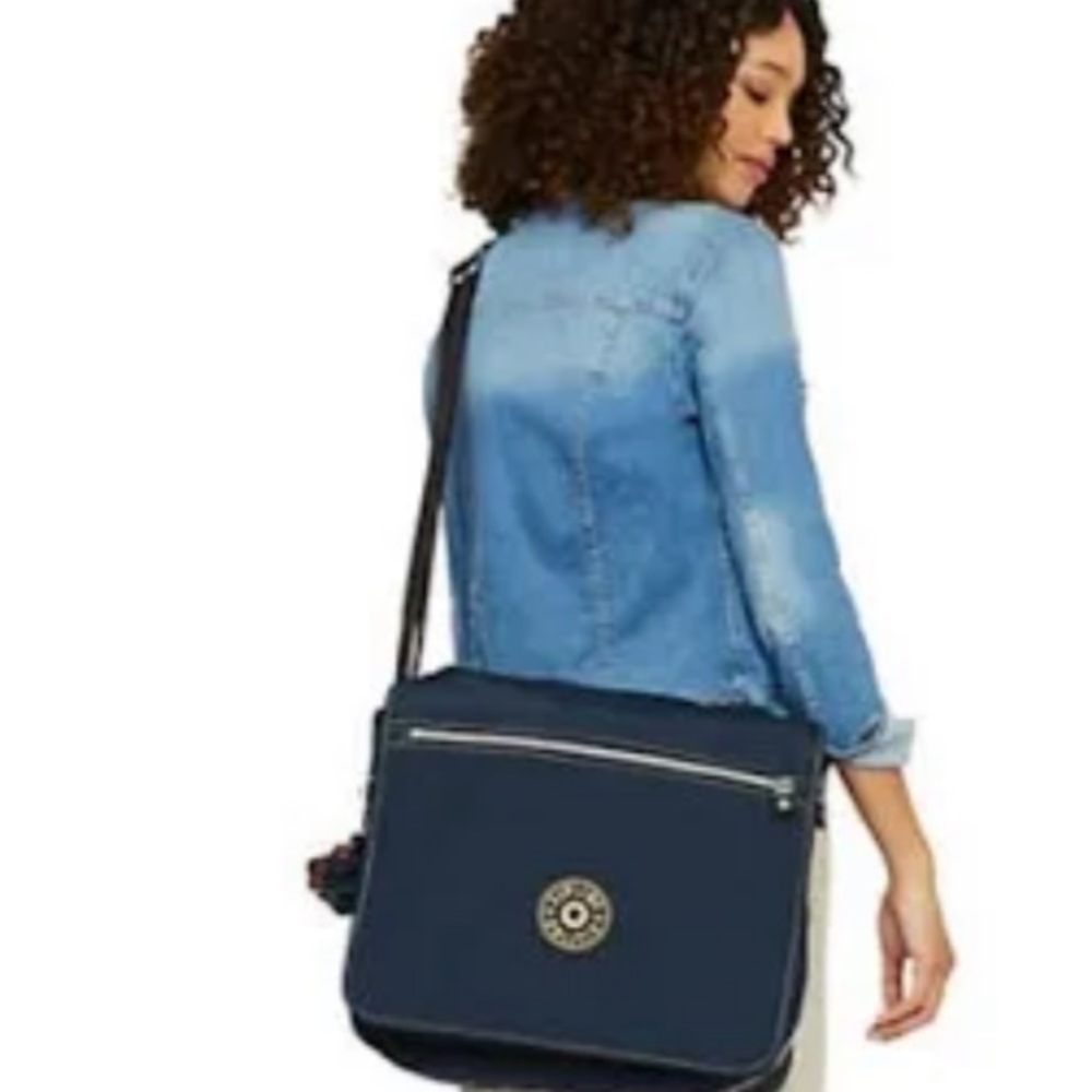 Vintage Kipling Messenger Bag in Navy
